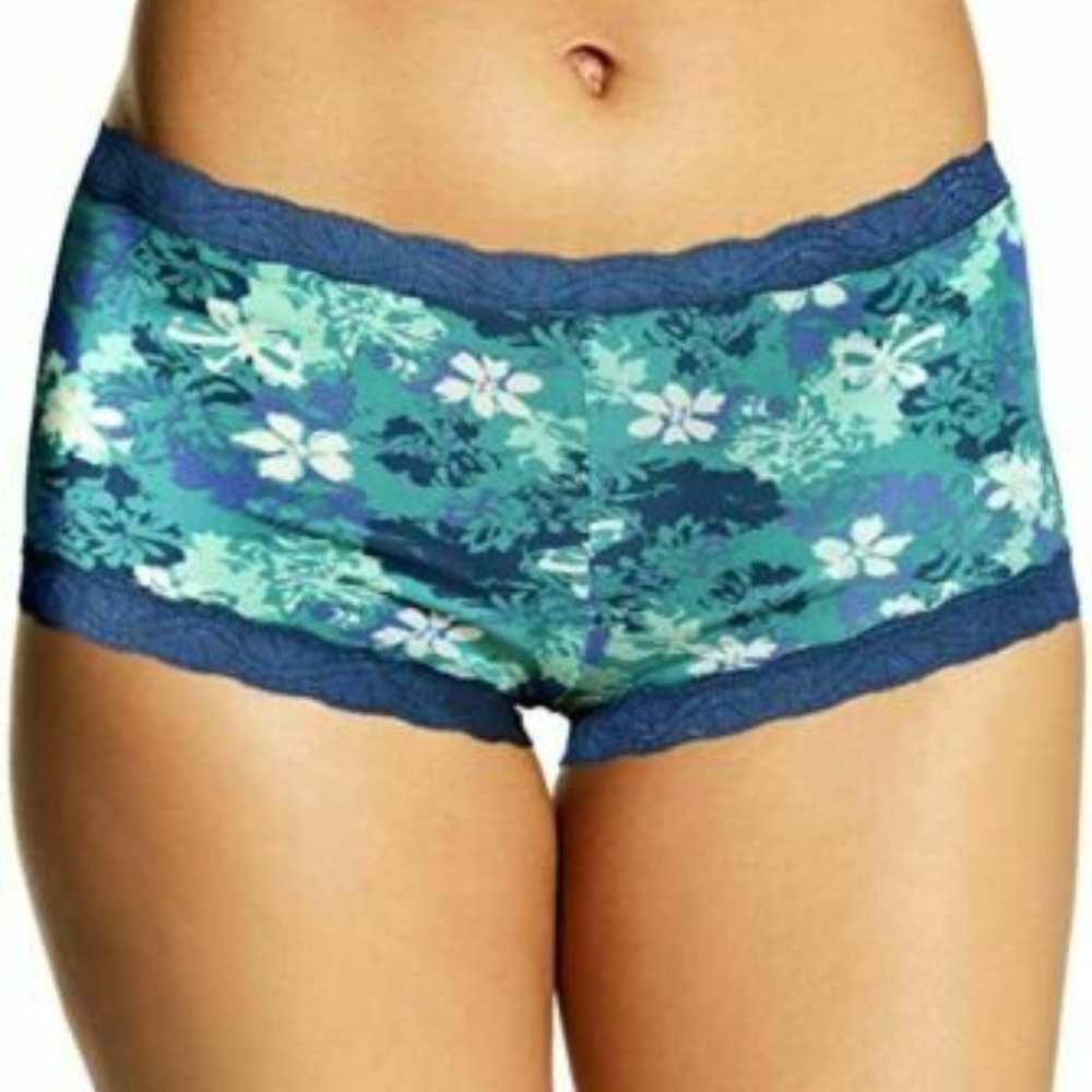 Maidenform NWT Flower Garden 1 Fab Fit Microfiber Lace Trim Boyshort 40760 S 5